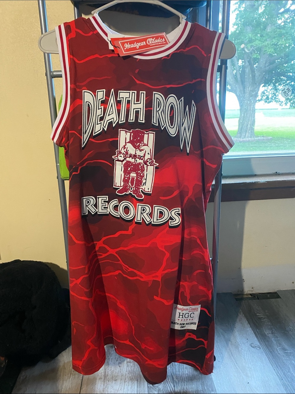 Death Row Records Red Basketball Jersey pocket dress